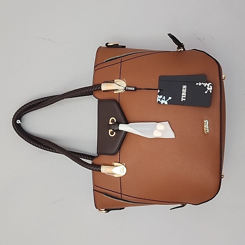Top Handle Handbags Ladies Shoulder Bags Satchel Purse PU Leather Tote Bag